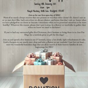 Just for dogs gift appeal poster